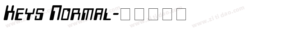 Keys Normal字体转换